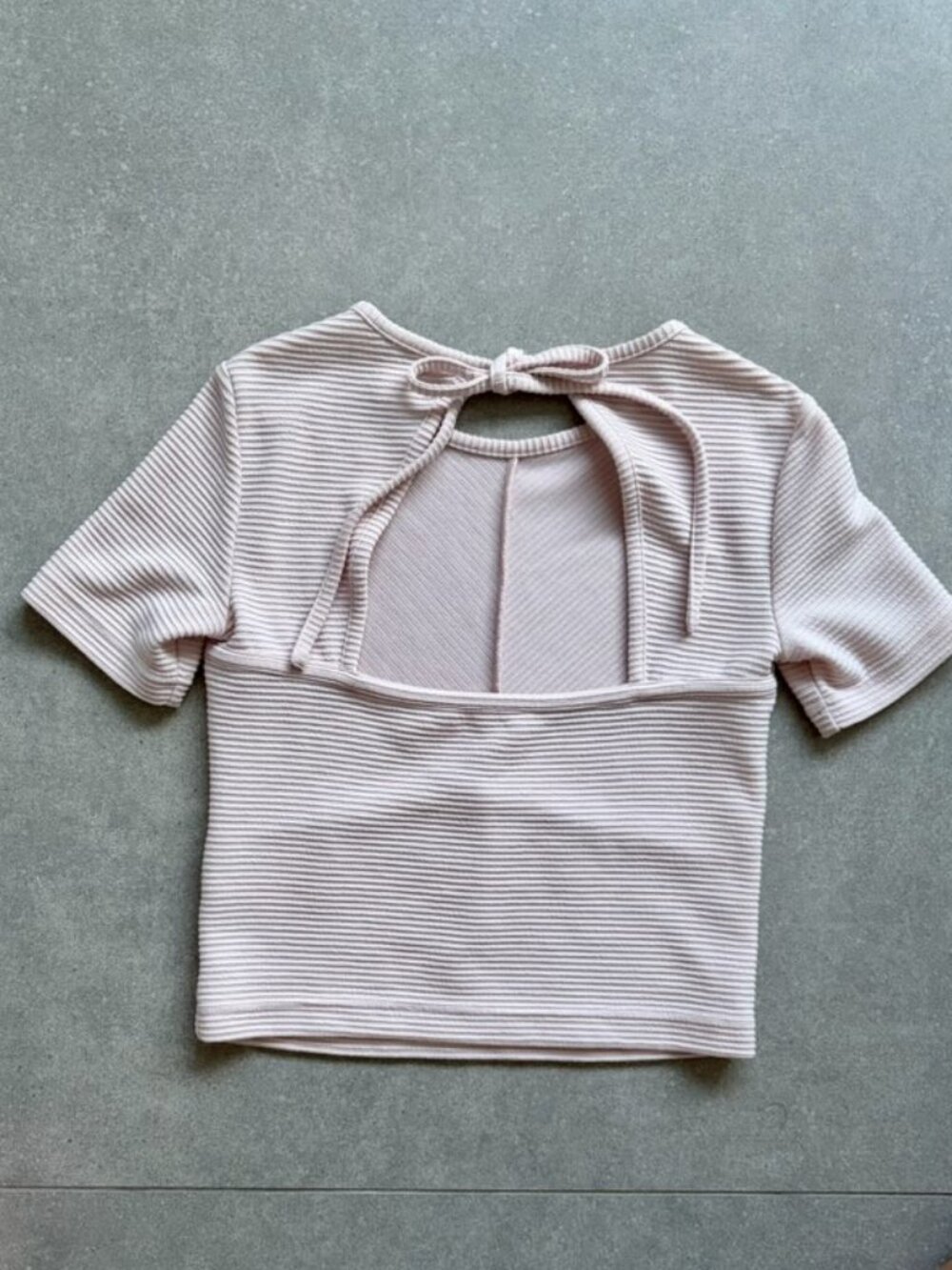 Club Monaco ribbed open back top
